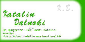 katalin dalnoki business card